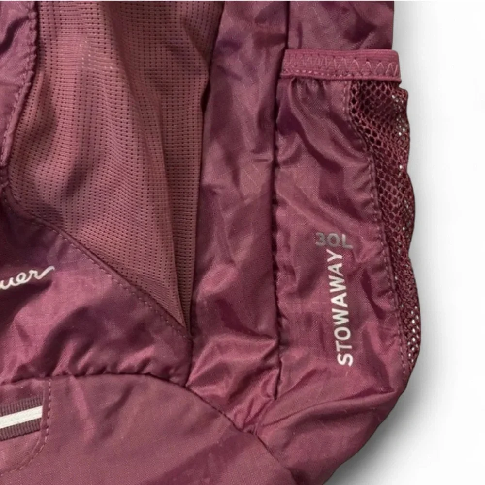 Eddie Bauer Maroon Stowaway Backpack - Picture 2 of 3